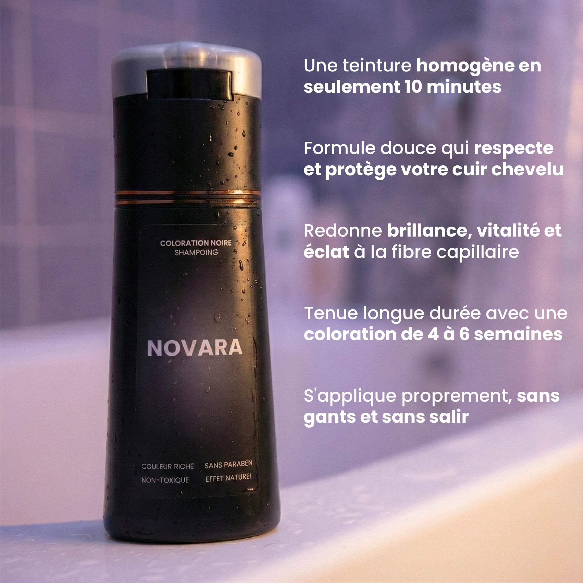 Shampoing colorant instantané homme