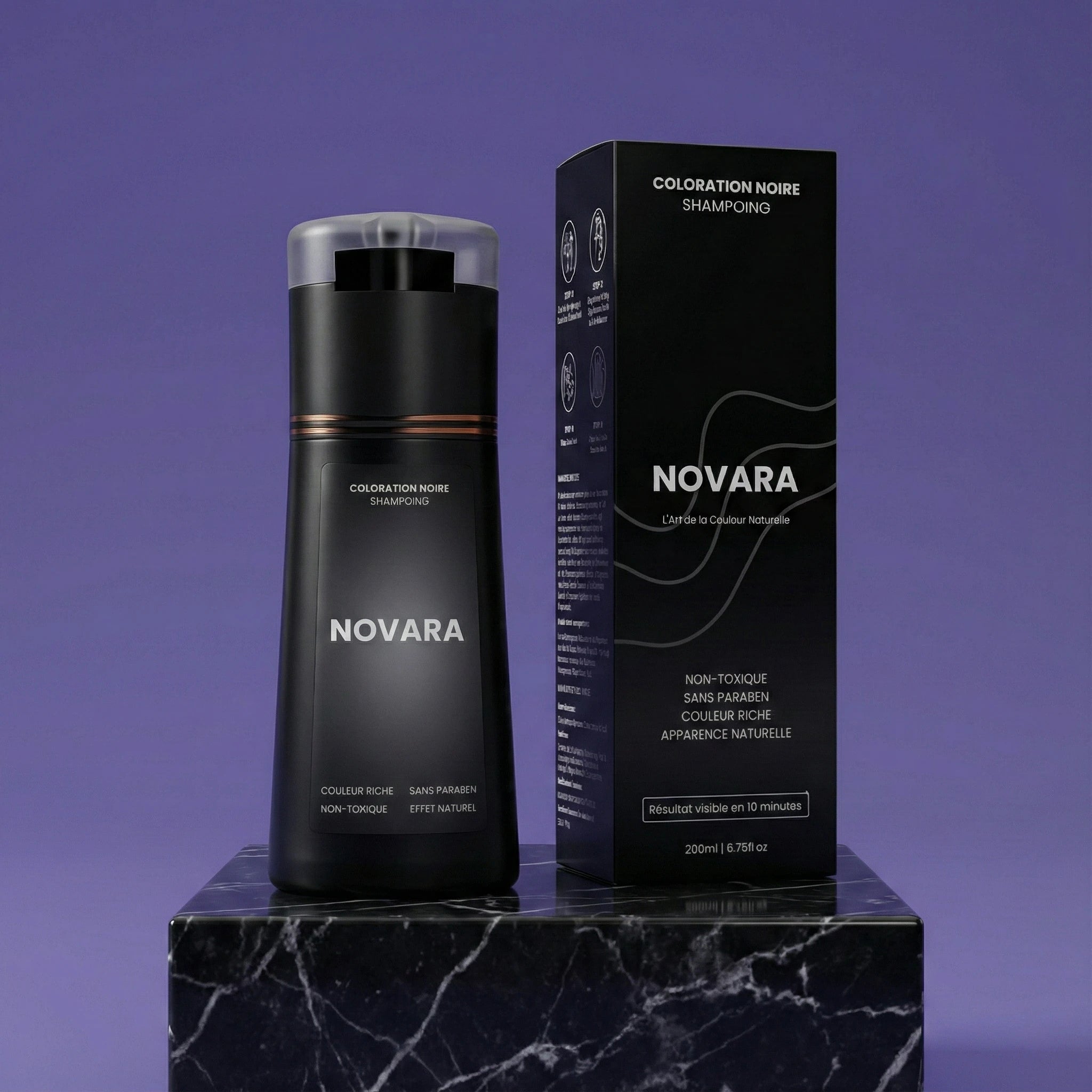 Shampoing colorant instantané homme