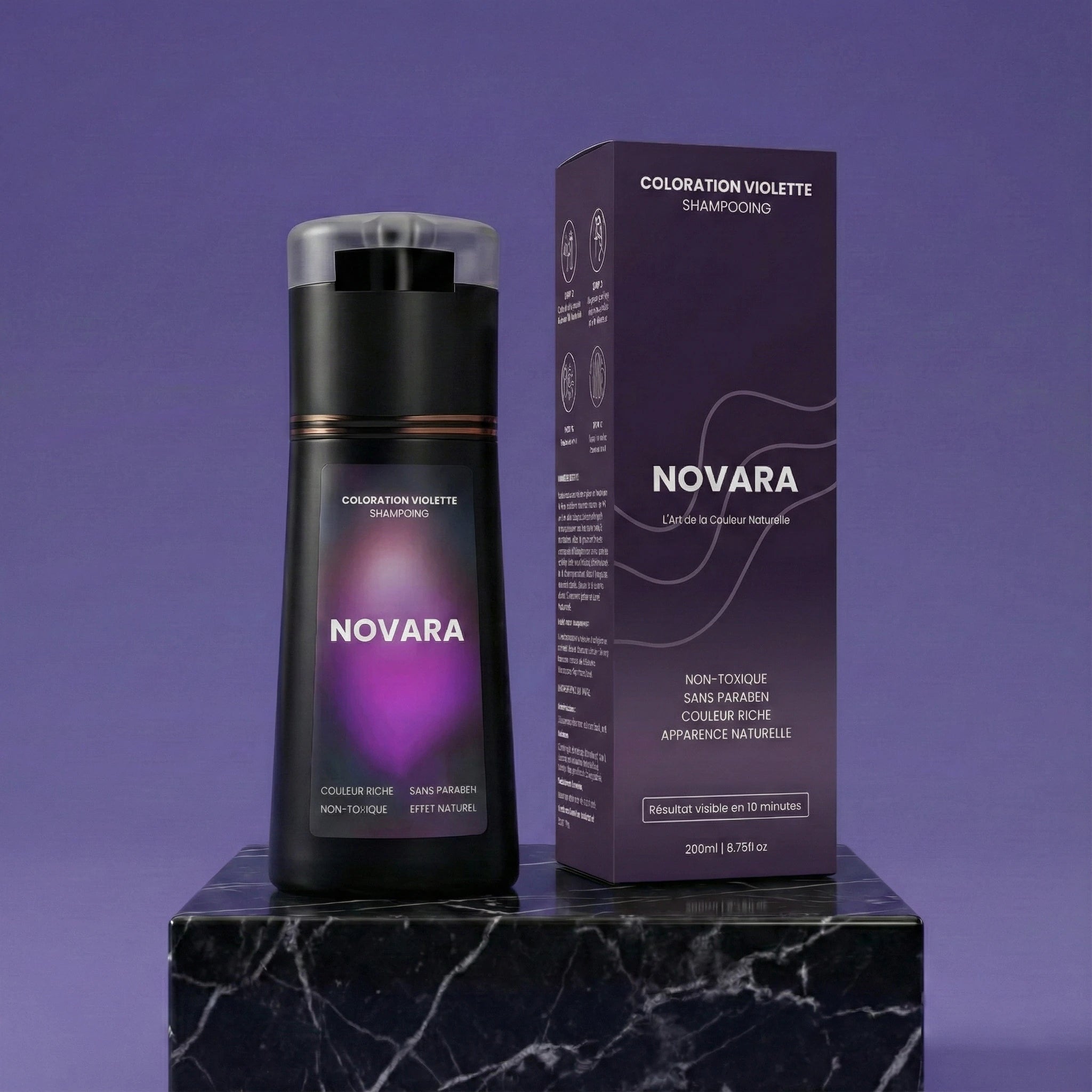 Shampoing colorant instantané homme